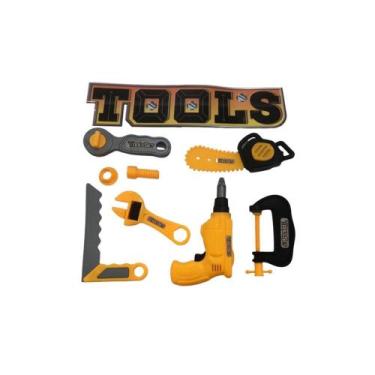 Imagem de Kit Feramentas Infantil Oficina Tools Amarelo - Dute Toys