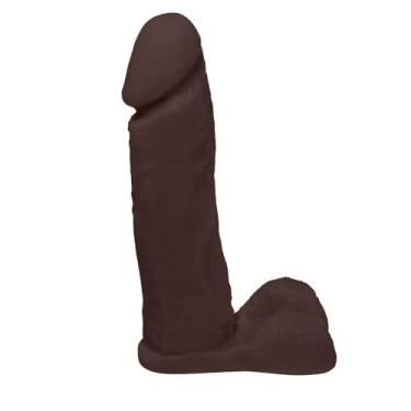 Imagem de Pênis de Borracha Dionísio com Escroto 19 x 4,5cm Marrom