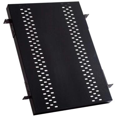 Imagem de Bandeja para Rack 19 - 1Ux 700mm 4 pontos - Ventilada - Preta - BANFX0024