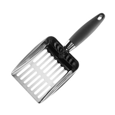 Imagem de Generic Cat Litter Sifter Cat Litter Scoop Substrato Scoop Ferramenta de limpeza com alça Cat Sand Toilet Litter Scooper Cat Litter Colher, Alça Cinza