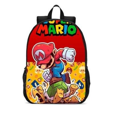 Imagem de MOCHILA ESCOLA INFANTIL JUVENIL ANIME SUPER MÁRIO-Unissex