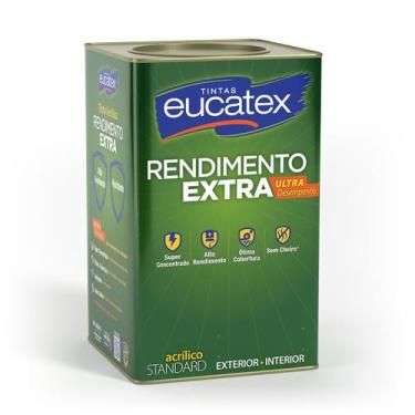 Imagem de Tinta Acrílica Eucatex Rendimento Extra Fosco - Branco, 18 Litros