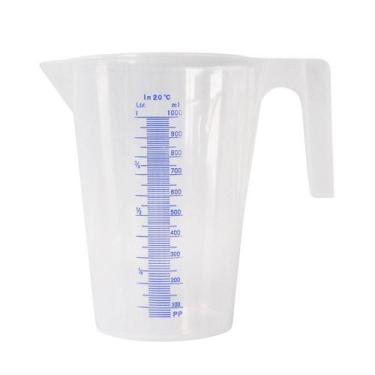 Imagem de Jarra para Calibração Graduada em Polietileno Branca 1000ml - Bremen 2