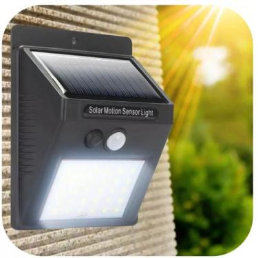 Imagem de Luminária Solar Led Luz Automática Sensor De Presença Premium - JRD