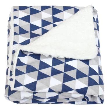 Imagem de Manta de Bebê Cobertor Coberdron Sherpa (0,75x0,75cm) Estampada Para M