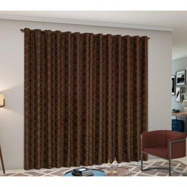 Imagem de Cortina Sala Quarto Semi Blackout Jacquard 3.00m x 2.80m Atena - Paulo