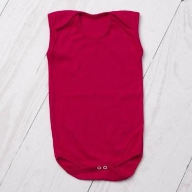 Imagem de Body bebê regata suedine 100% algodão - LETICIA CAT, Vermelho, RN