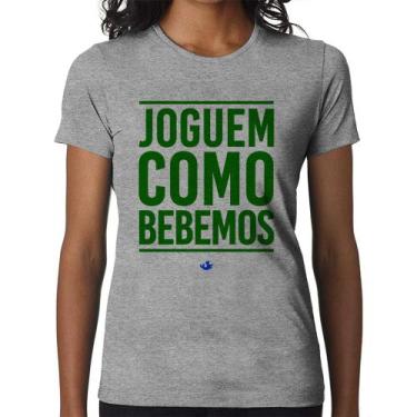 Imagem de Baby Look Joguem como bebemos (Copa do Mundo - Seleção Brasileira) - F