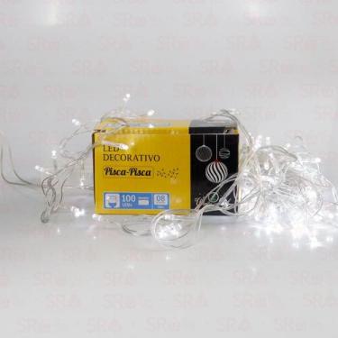 Imagem de Pisca Pisca LED 100 lâmpadas para Decoração de Árvore de Natal  Branco