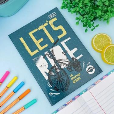 Imagem de Caderno Pequeno Brochura 1/4 Pepper 40 Folhas - Tilibra, BICICLETA