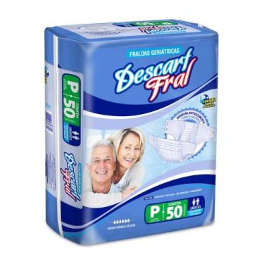 Imagem de Fralda Geriátrica Descart Fral Mega Tamanho P com 50 unidades