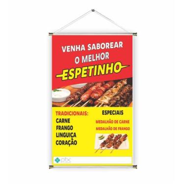 Imagem de Banner pronto Assado REF 019  medida 45x70 cm (arte Pronta)