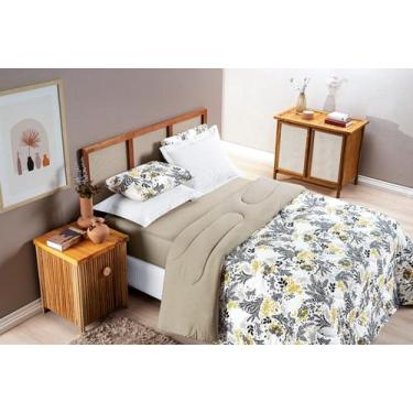 Imagem de Edredom Dupla Face Queem Quality - Bia Enxovais, caqui