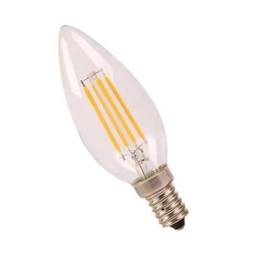 Imagem de Lampada Vela Led Filamento Cristal E27 4W 2700K - Luminatti