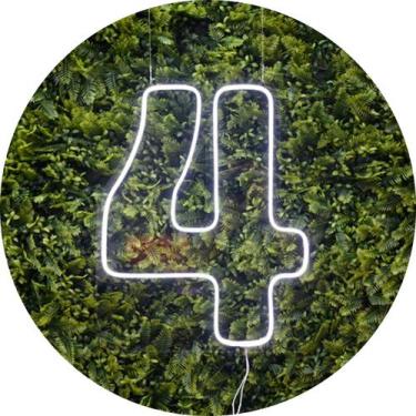 Imagem de Painel Led Neon Números 0 a 9 Acrílico Cristal 50cm Altura - Laser Leg