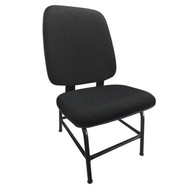 Imagem de Cadeira Para Obeso Cadeirão Fixo Estofado Maxx Reforçada Até 170 Kg Te