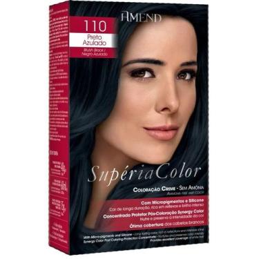 Imagem de Amend Supéria Color 110 Preto Azulado - Tonalizante