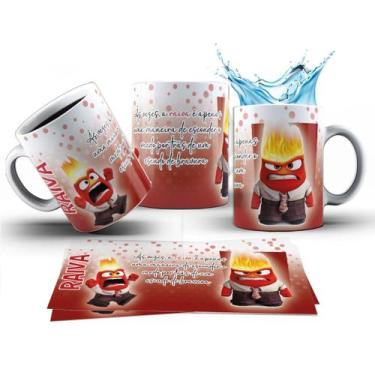 Imagem de Caneca 325ml Divertidamente 2 Mood do Dia Ansiedade Tristeza - LARANJA