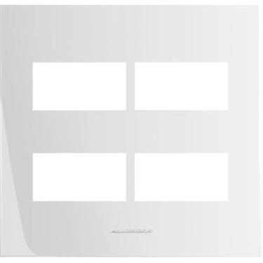 Imagem de Placa 4X4 4 Módulos Separado Branco Inova Pro 85005 Alumbra