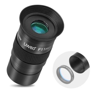 Imagem de Astromania Ocular totalmente multirevestida de 3,2 cm Untra-Wide 80 graus para telescópio - F11 mm
