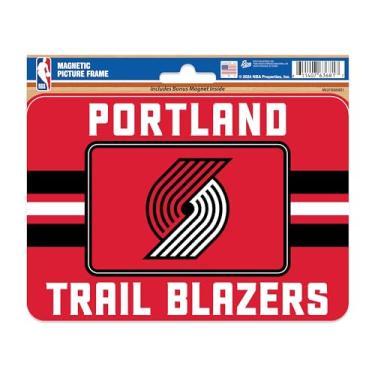 Imagem de Rico Industries Porta-retrato magnético NBA Basketball Portland Trail Blazers listras (12,7 cm x 17,1 cm) e conjunto de ímã - Decoração de casa - churrasqueira, escritório, cozinha