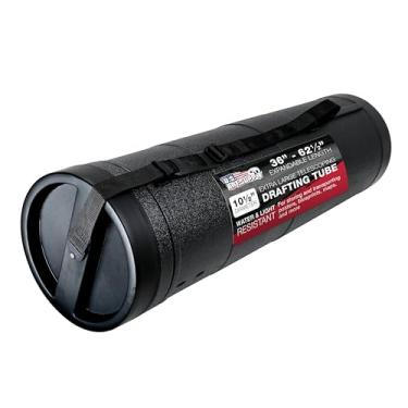 Imagem de Tubo de desenho telescópico preto jumbo extra grande da U.S. Art Supply – Diâmetro externo: 25,4 cm, Diâmetro interno: 24,9 cm, Comprimento: 91,4 a 152,4 cm