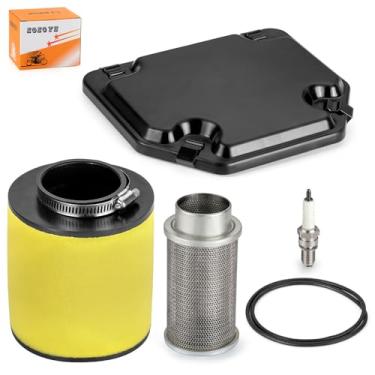 Imagem de Tampa da tampa do filtro de ar e caixa de ar com guia do corpo do limpador para Honda TRX250EX TRX250X Recon 250 TRX250TE TRX250TM 2001-2023