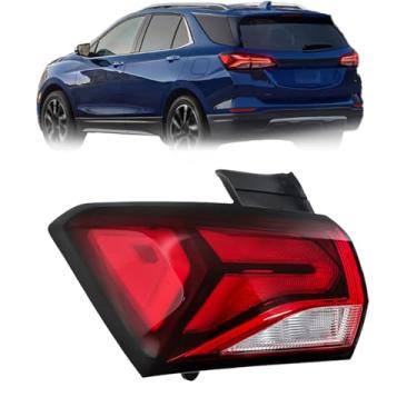 Imagem de labwork Lâmpada traseira de substituição para Chevrolet Equinox 2022-2024 Lente vermelha lado do motorista luz de freio de halogênio externa 85132581