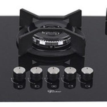 Imagem de Cooktop A Gas Vidro Infinity 5 Bocas 48x77cm - Fischer