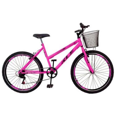 Imagem de Bicicleta Aro 26 Kls Sport Gold V-Brake Mono 7V Feminina, Rosa chiclet