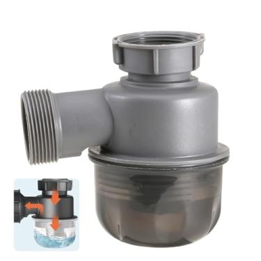 Imagem de QruiLanTu Sifão De Pia 1 1/2'' P-Trap Substituição Upgrade Visível Removível Fácil De Limpar Válvula De Drenagem Adequado Para Cozinha, Banheiro, Triturador De Lixo Acessórios Para Tubos De Drenagem