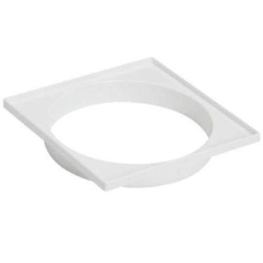 Imagem de Porta Grelha Quadrado Branca 100mm Amanco