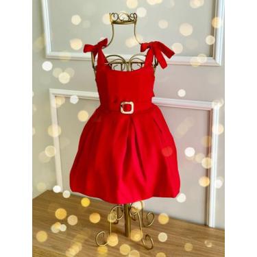 Imagem de Vestido Infantil Lais Vermelho - Joaninha Baby, 01 ANO