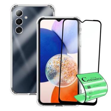 Imagem de Kit Capinha Capa Antiqueda para Samsung Galaxy A14 + Película Cerâmica 9D