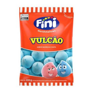 Imagem de Marshmallow Vulcão Azul Baunilha e Nata Fini - 200g