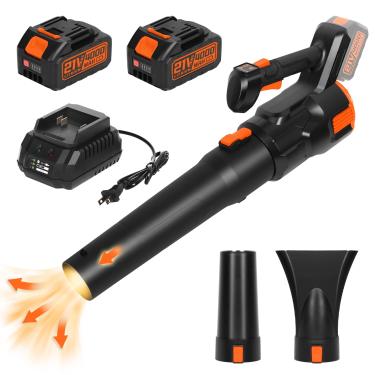 Imagem de TOOLIFE Soprador de folhas com duas baterias, presentes para homens