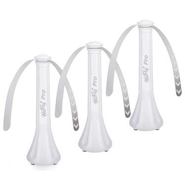 Imagem de Nofly Pro Fly ventiladores para mesas, pacote com 4 para ambientes externos ou internos, alimentado por USB ou baterias, ventilador repelente de moscas Shoo Away para piquenique, churrasco, festa,