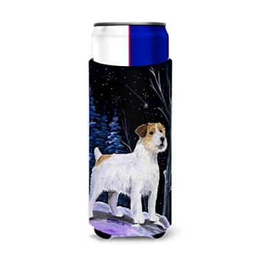 Imagem de Starry Night Jack Russell Terrier Ultra Beverage Insulators for slim cans SS8388MUK