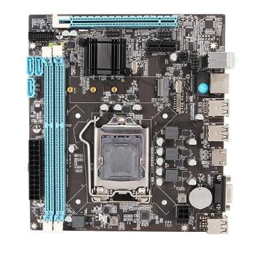 Imagem de Placa-mãe para Jogos H61 LGA 1155, Placa-mãe de Computador Micro ATX, Com Slots, DDR3 de Canal Duplo, Placa-mãe de Desktop para Soquete LGA1155 I3 I5 I7