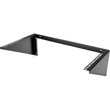 Imagem de StarTech.com Suporte de painel de remendo de parede 6U – 48 cm – Aço – Suporte de montagem vertical para equipamentos de rede e dados, TAA (RK619WALLV)