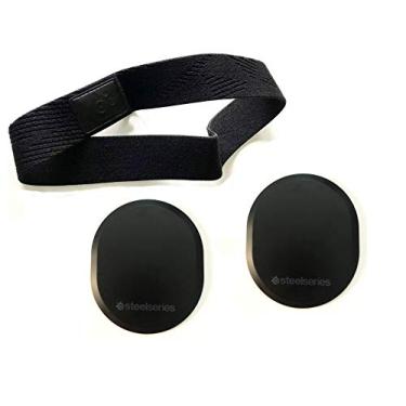 Imagem de Capa magnética 2 em 1 com faixa para fones de ouvido SteelSeries Arctis Pro de alta fidelidade para jogos/SteelSeries Arctis Pro Wireless Gaming Headset da LZYDD (capas pretas com faixa de cabeça)