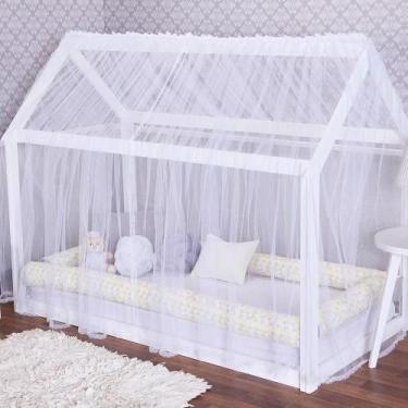 Imagem de Mosquiteiro Mini Cama Casinha Dossel Montessoriano Bebe 1,60m x 1,70m 