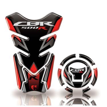 Imagem de Adesivo Protetor Tanque E Bocal Honda + 2018 Cbr 500R Preto