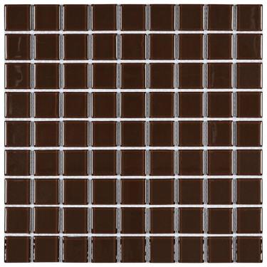 Imagem de Pastilha De Vidro Cristal 29,2x29,2cm 3x3 Marrom