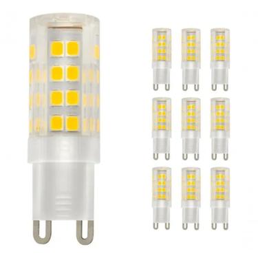 Imagem de Lâmpada G9 7w Halopim Lustre Arandelas Branco Quente Kit 10 Unidades