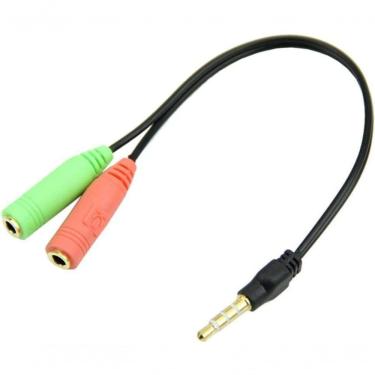 Imagem de Cabo Adaptador P3 Macho X P2 Femea Para Microfone Cabo P3