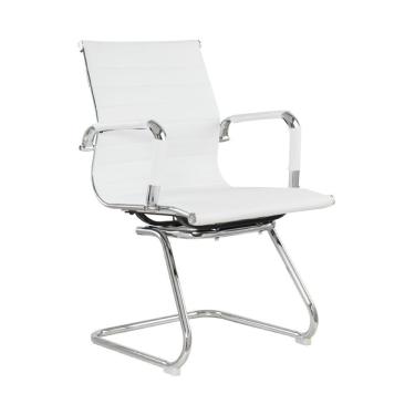 Imagem de Cadeira Office Esteirinha Fixa Branco