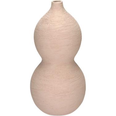 Imagem de Vaso Decorativo Enfiete Casa Aparador Esferas Home&co Cerâmica 28x14x14cm Nude