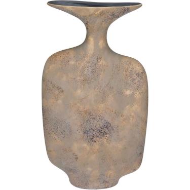 Imagem de Vaso Decorativo Enfeite Casa Aparador Garrafa Home&co Cerâmica 31x18x8cm Bege