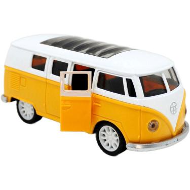 Imagem de Carro Miniatura Volkswagen Coleção Kombi Amarelo á Fricção